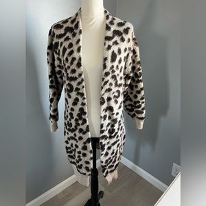 Animal print cardigan